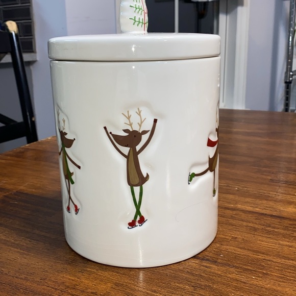 St. Nicholas Square Reindeer Games cookie jar, NWT, Kohl’s line - Picture 2 of 10